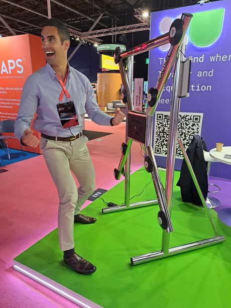 Winning the batak high score on our stand