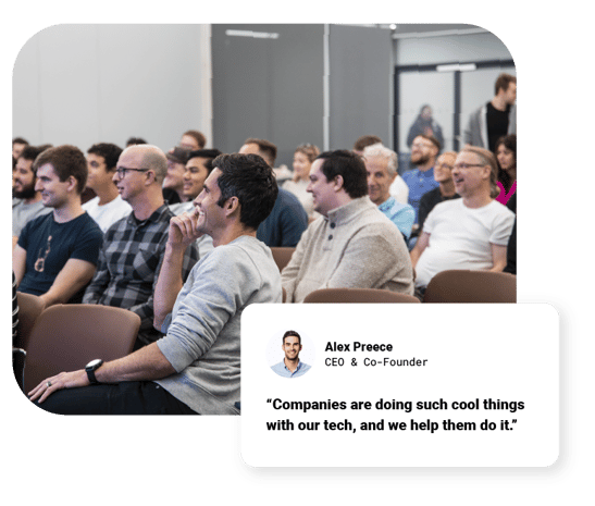 Quote from CEO Alex Preece at Tillo tech conference