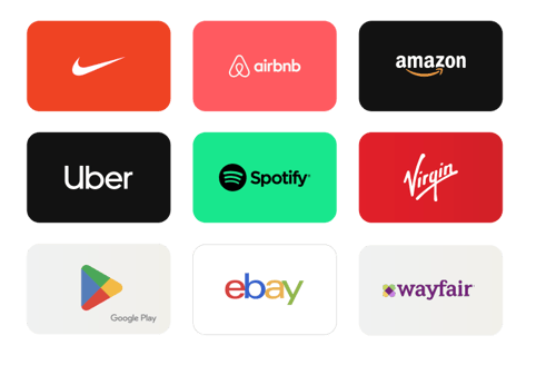 All brands gift cards