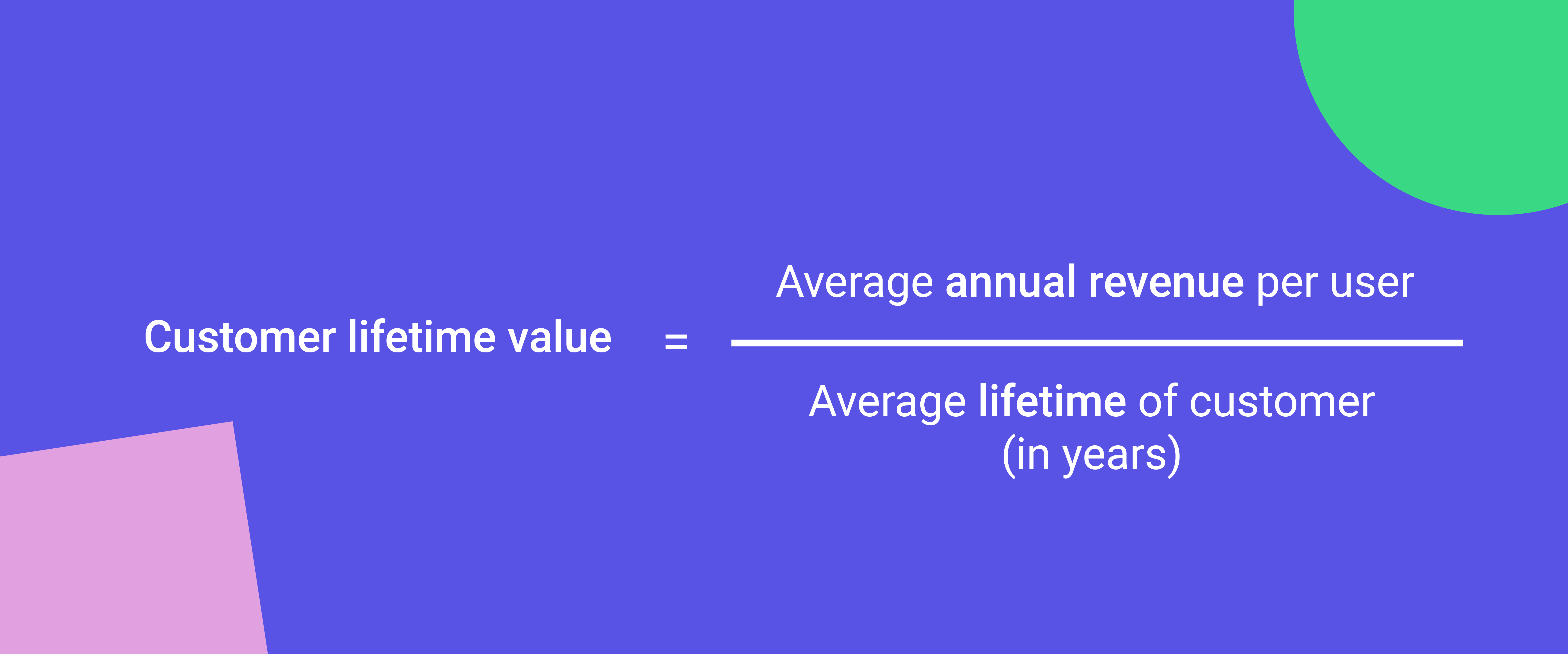 customer lifetime value