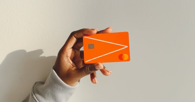 Bank card orange
