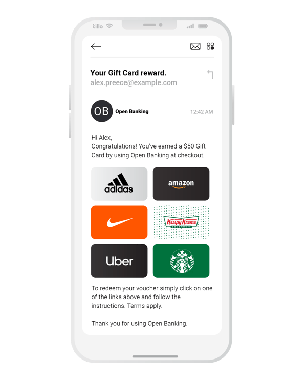 Rewarding customers for using Open Banking